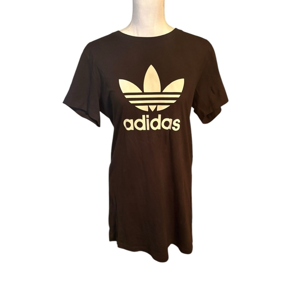 Adidas Black T-Shirt Dress with Logo‎